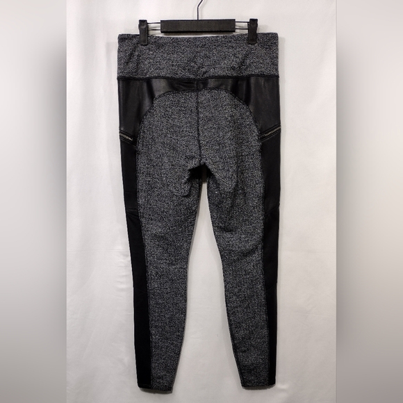 Athleta Herringbone Luxe Metro Drifter Leggings Womens L Gray Black Athletic - Picture 7 of 10